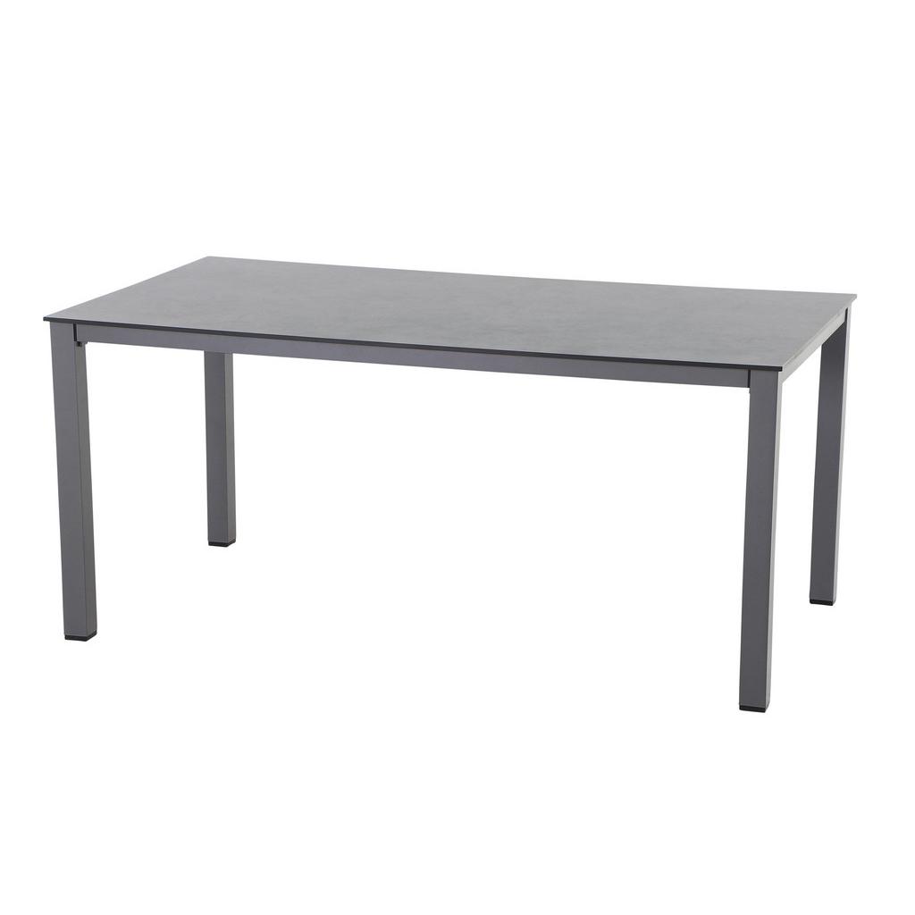 Gartentisch Metall/kunststoff/ Holzwerkstoff L 160 Cm