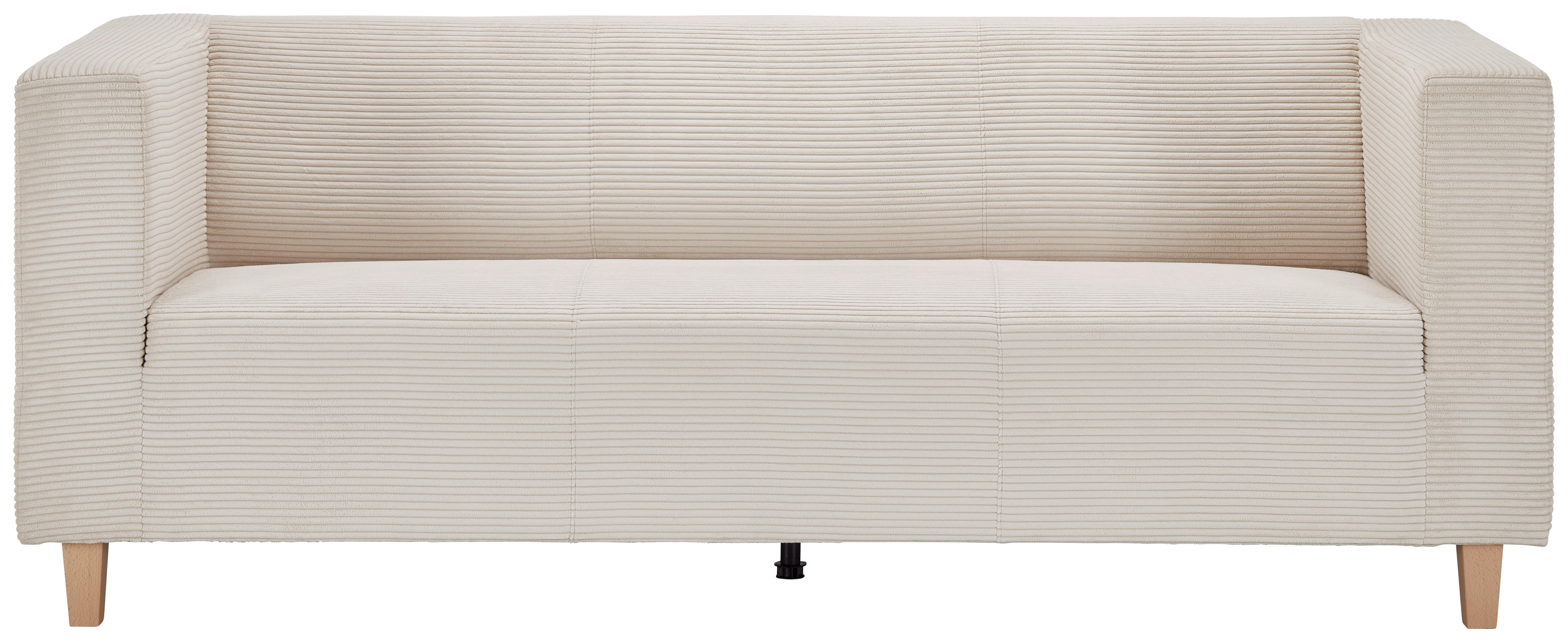 Trojmiestna pohovka SAM, krémový menčester - krémová, Modern, drevo/textil (217/79/84cm) - Mömax