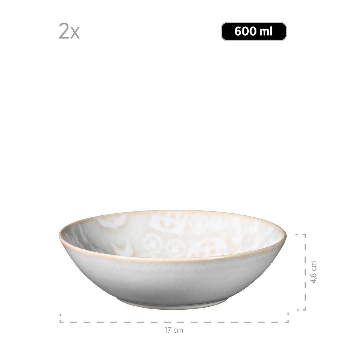 Kombiservice Steinzeug Weiß 8--teilig. - Weiß, Basics, Keramik - Mäser