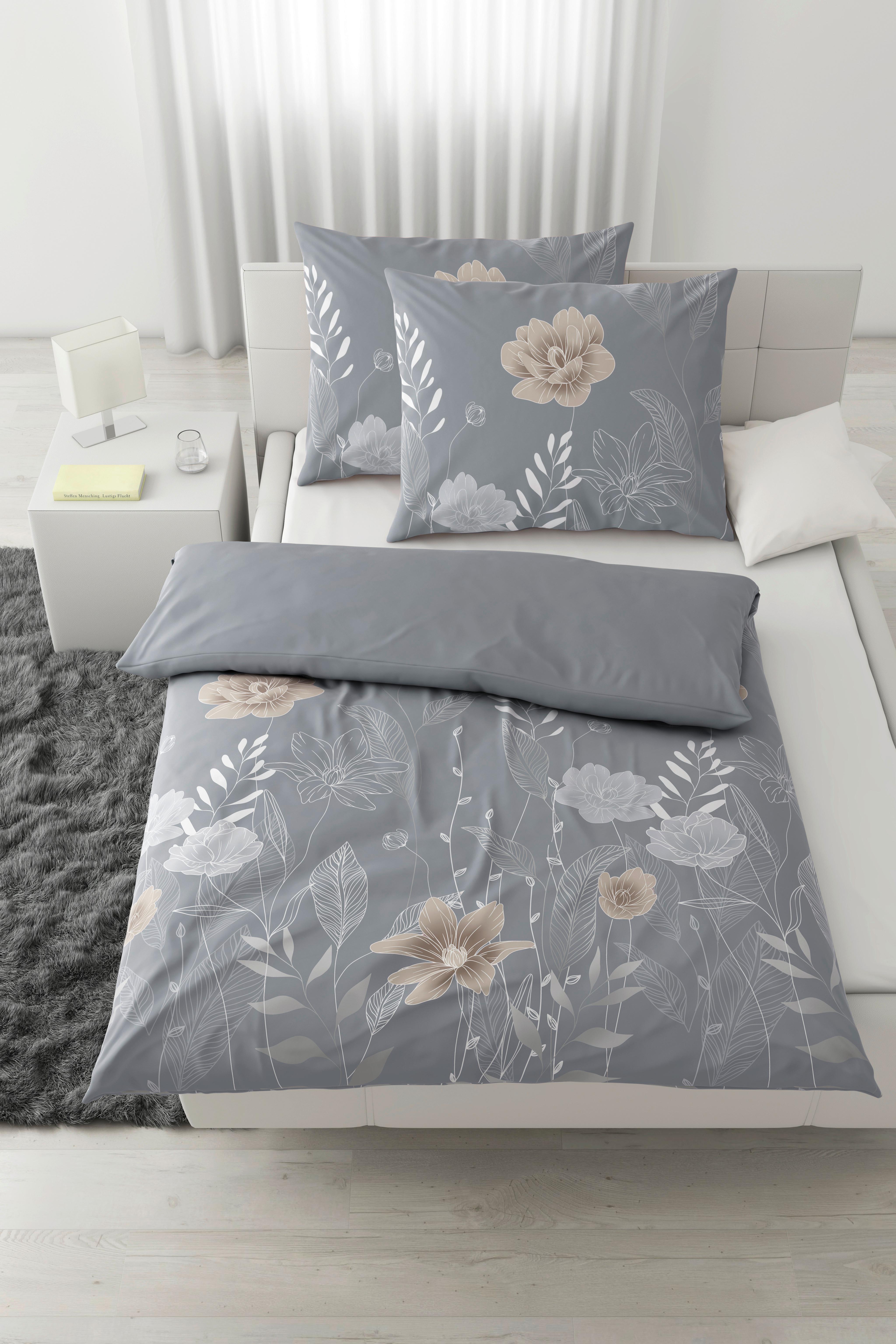 Povlečení Nala XXL, 2x70/90 200/220cm - šedá, Romantický / Rustikální, textil (200/220cm) - Modern Living