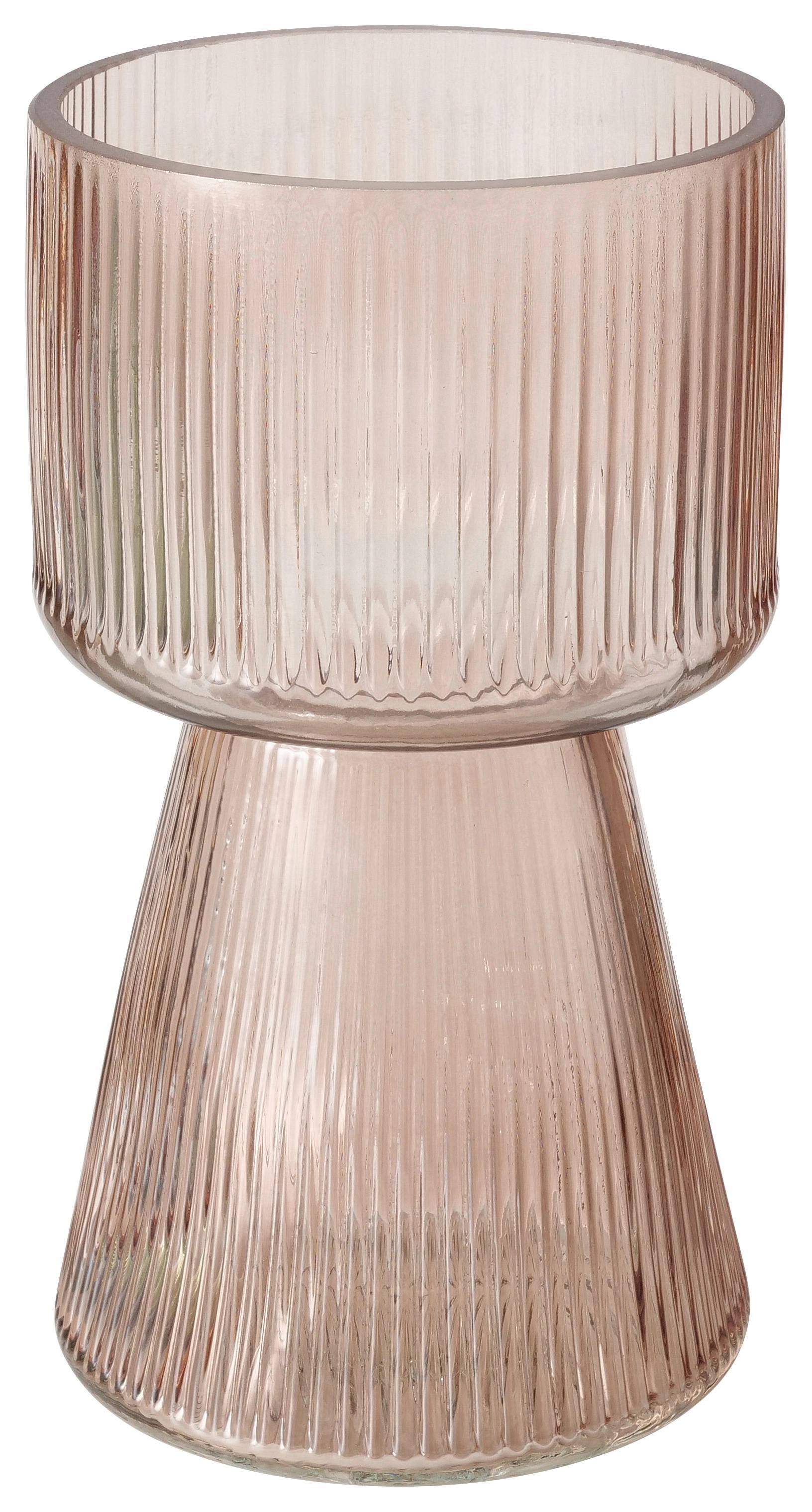Váza Imano I - světle růžová, Moderní, sklo (10/18cm) - Modern Living