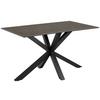 Jedálenský stôl keramika 135x80cm - čierna, Trend, kov/keramika (135/76/80cm) - MID.YOU