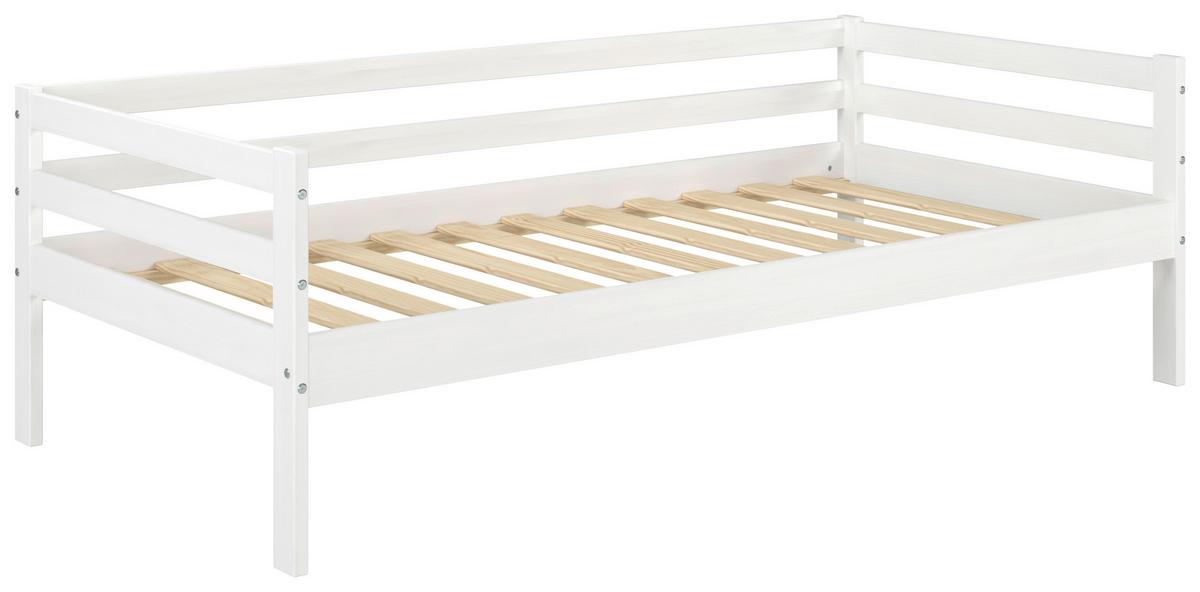 Ágykeret Cozy 90/200 Cm - natúr/fehér, Basics, fa (204,5/62/95,5cm) - MID.YOU