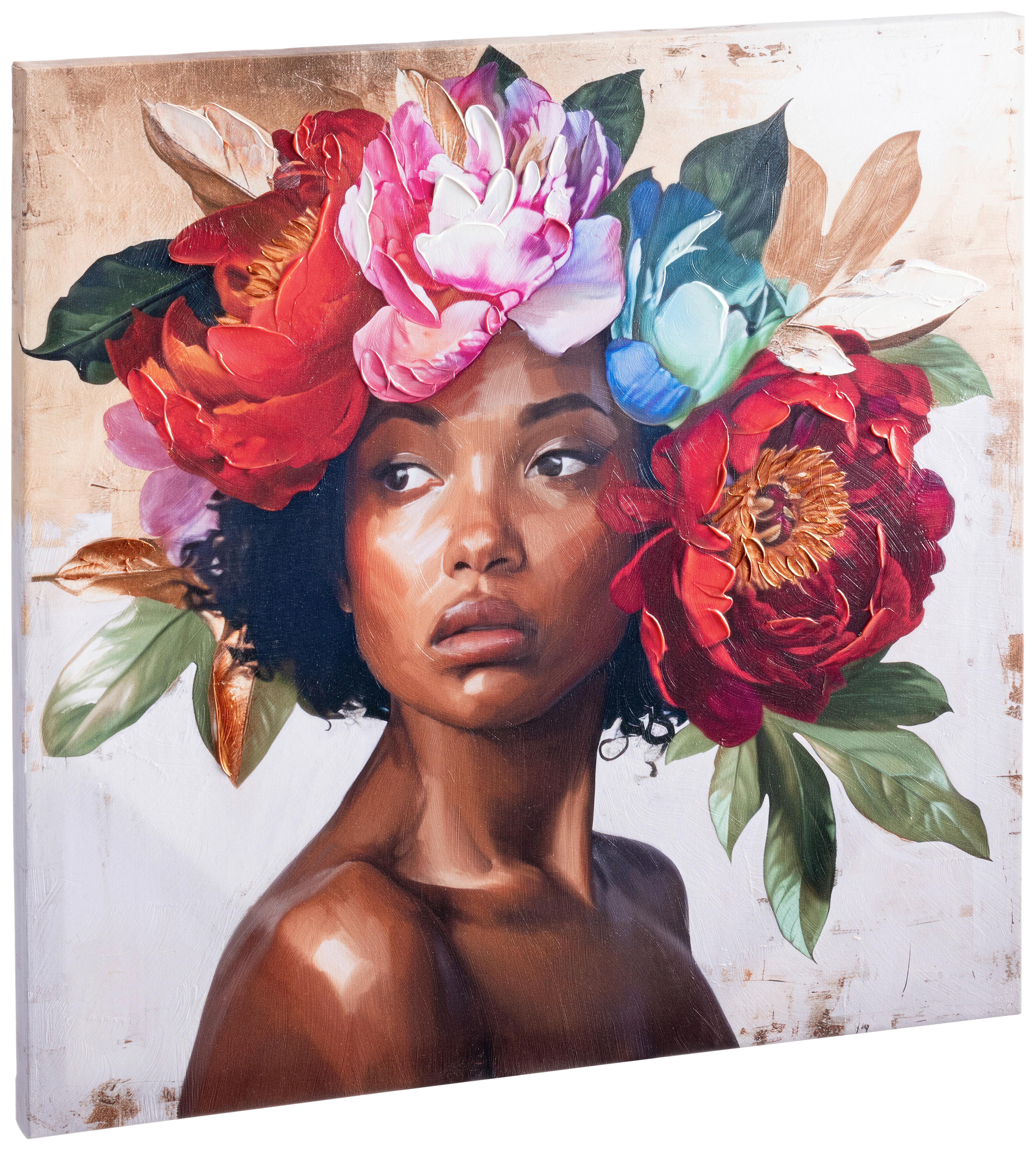 Leinwandbild Miriam -Paz- - Multicolor, KONVENTIONELL, Kunststoff/Textil (50/2,4/50cm) - James Wood