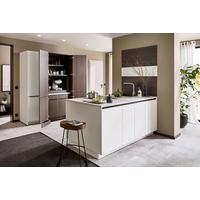 Einbauküche Ip 3150 - Nussbaumfarben/Weiß, MODERN, Holzwerkstoff (226,4cm) - Impuls