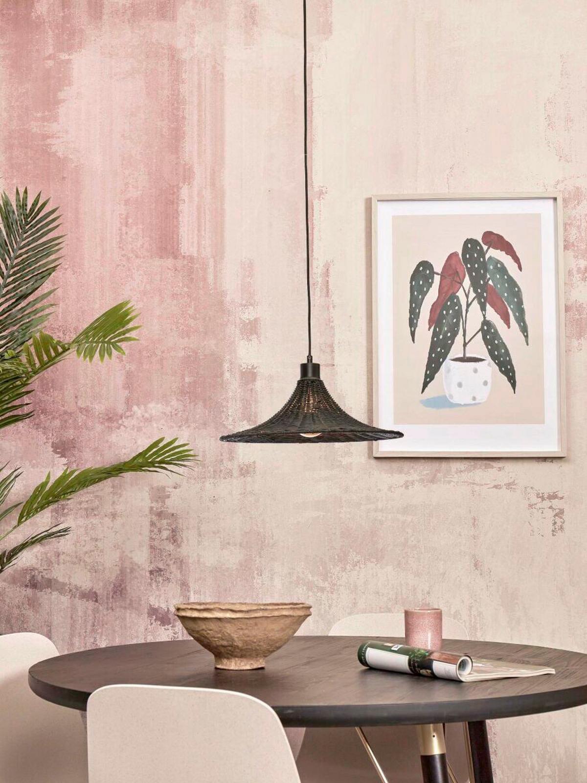 Hängeleuchte Borabora/H/4012/B - Schwarz, Trend, Holz (40/12cm) - Good & Mojo