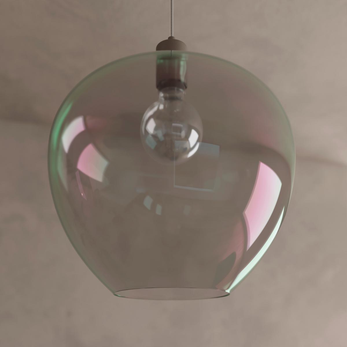 HÄNGELEUCHTE RENI - Champagner/Transparent, MODERN, Glas/Kunststoff (40/120cm)