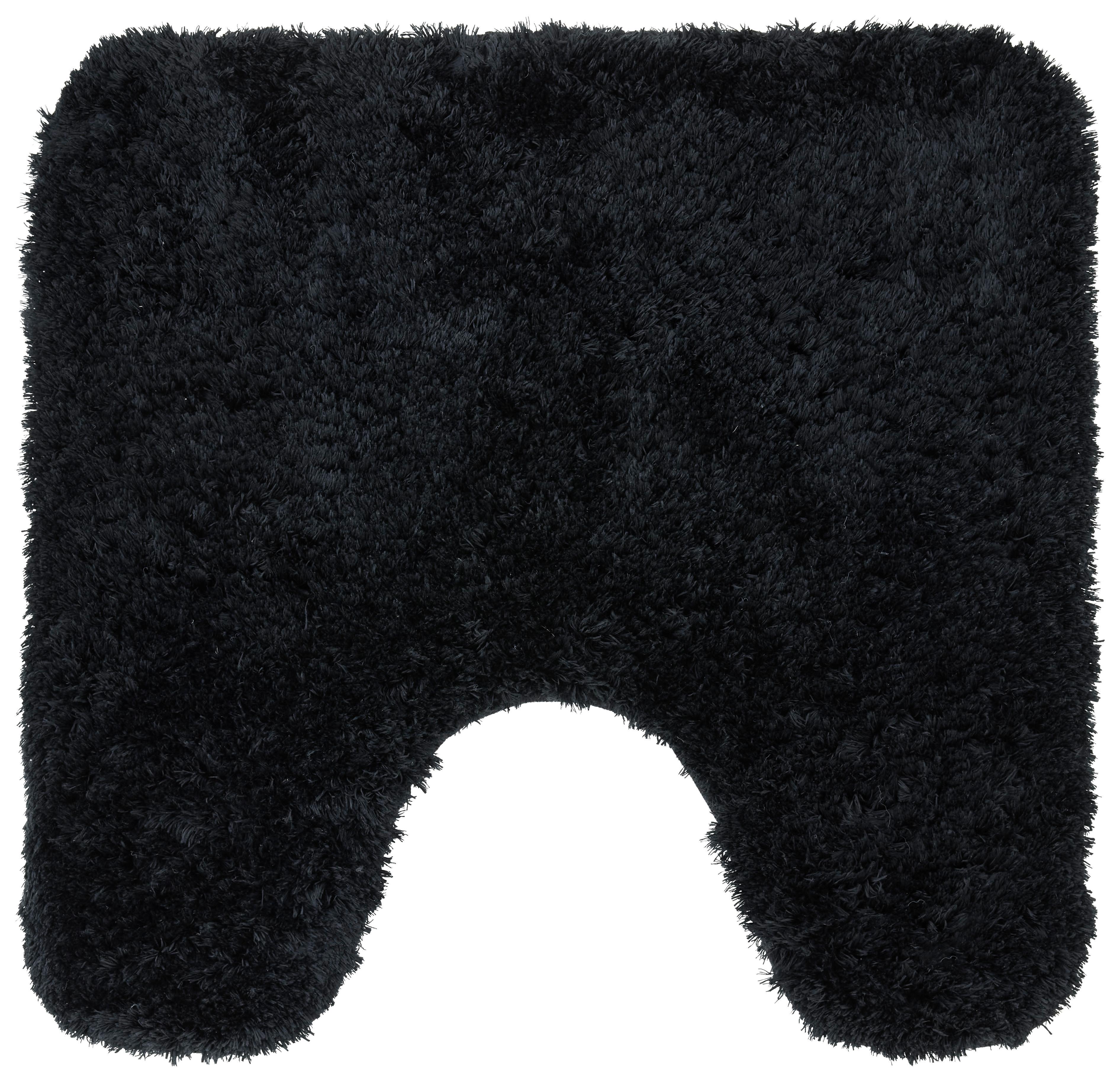 WC předložka Chris, 50/50cm, černá - černá, textil (50/50cm) - Premium Living