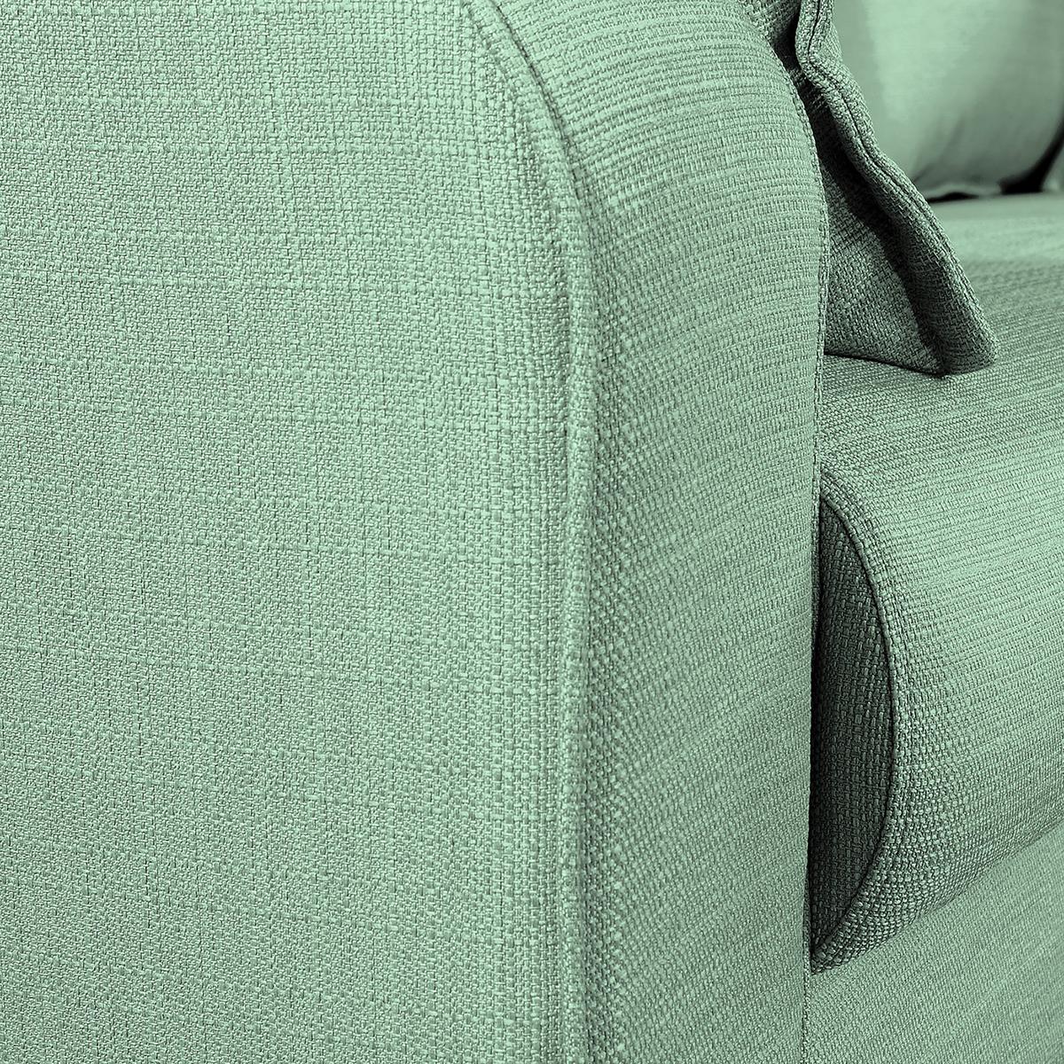 Ecksofa Beata Mintgrün S: 230x150 Cm - Wengefarben/Mintgrün, Design, Textil (230/150cm) - Livetastic