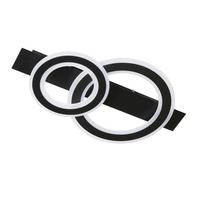 LED-Deckenleuchte 21432 Circle - Schwarz/Weiß, Design, Metall (36/61/7,3cm) - Fischer & Honsel