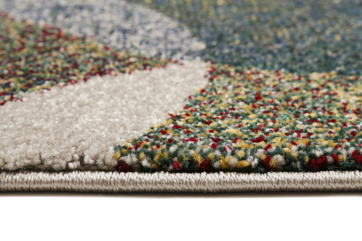 Webteppich Modernina - Dunkelgrün/Multicolor, KONVENTIONELL, Textil (120/170cm) - Esprit