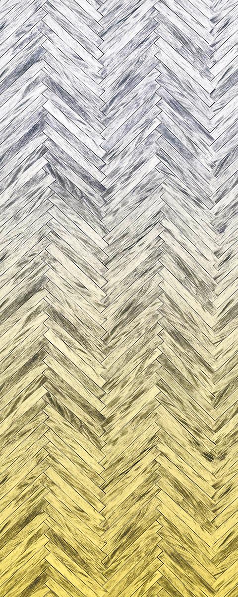 Vliestapete 6000b-Vd1 Herringbone Yellow - Design (100/250cm)