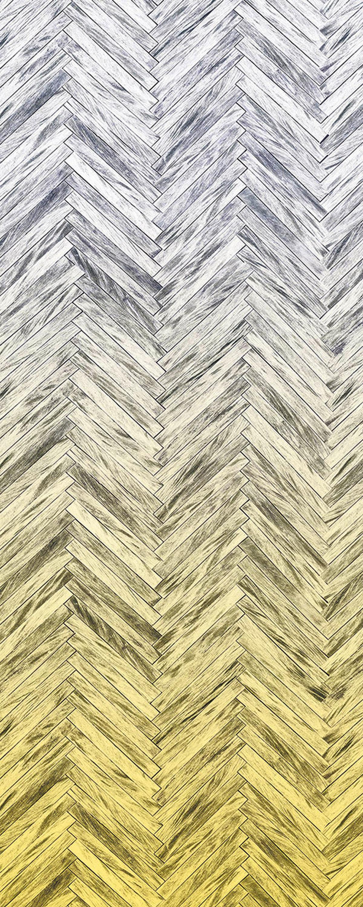 Vliestapete 6000b-Vd1 Herringbone Yellow - Design (100/250cm)