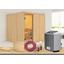Sauna Cannes mit Interner Steuerung Am Ofen - Naturfarben, MODERN, Holz (196/198/196cm) - Karibu Sauna Cannes mit Interner Steuerung Am Ofen - Naturfarben, MODERN, Holz (196/198/196cm) - Karibu