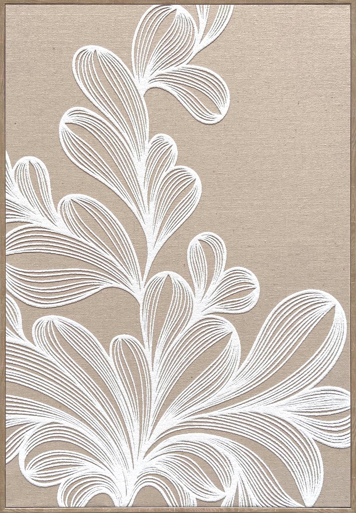 Obraz na plátne Denise, 60/90cm - prírodná farba/béžová, Modern, kompozitné drevo/textil (60/90cm) - Premium Living