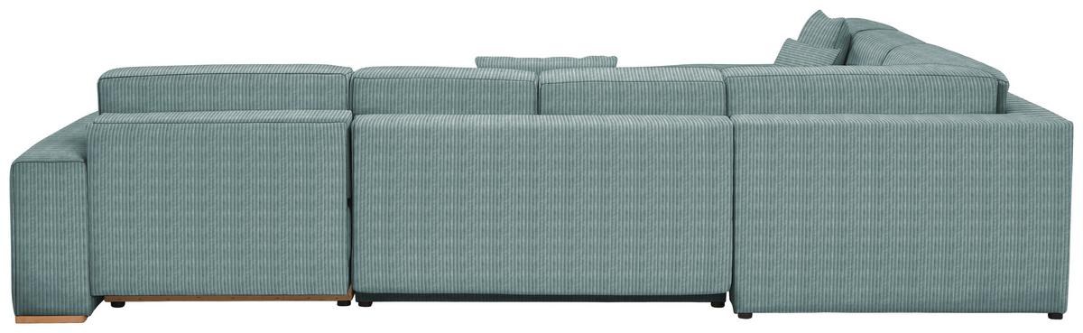 Wohnlandschaft Vouge Mintgrün U: 283x371x208 cm - Buchefarben/Schwarz, KONVENTIONELL, Textil (283/371/208cm) - Livetastic