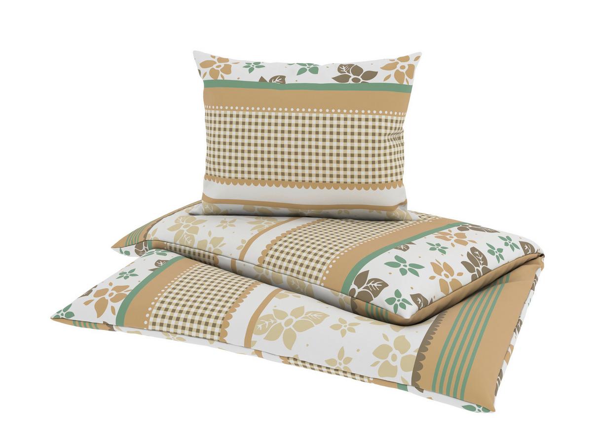 BETTWÄSCHE SABRINA - Beige, MODERN, Textil - Luca Bessoni