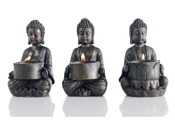 Držák Na Čajovou Svíčku Buddha I - hnědá, Lifestyle, umělá hmota (9/14/9cm) - Mömax modern living Držák Na Čajovou Svíčku Buddha I - hnědá, Lifestyle, umělá hmota (9/14/9cm) - Mömax modern living