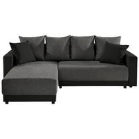 Ecksofa Mit Schlaffunktion Time Grau 178x248 Cm - Dunkelgrau/Schwarz, Design, Textil (178/248cm) - MID.YOU