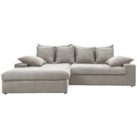 Ecksofa Avellino Silberfarben S: 200/278 Cm - Silberfarben/Schwarz, MODERN, Textil (200/278cm) - Livetastic