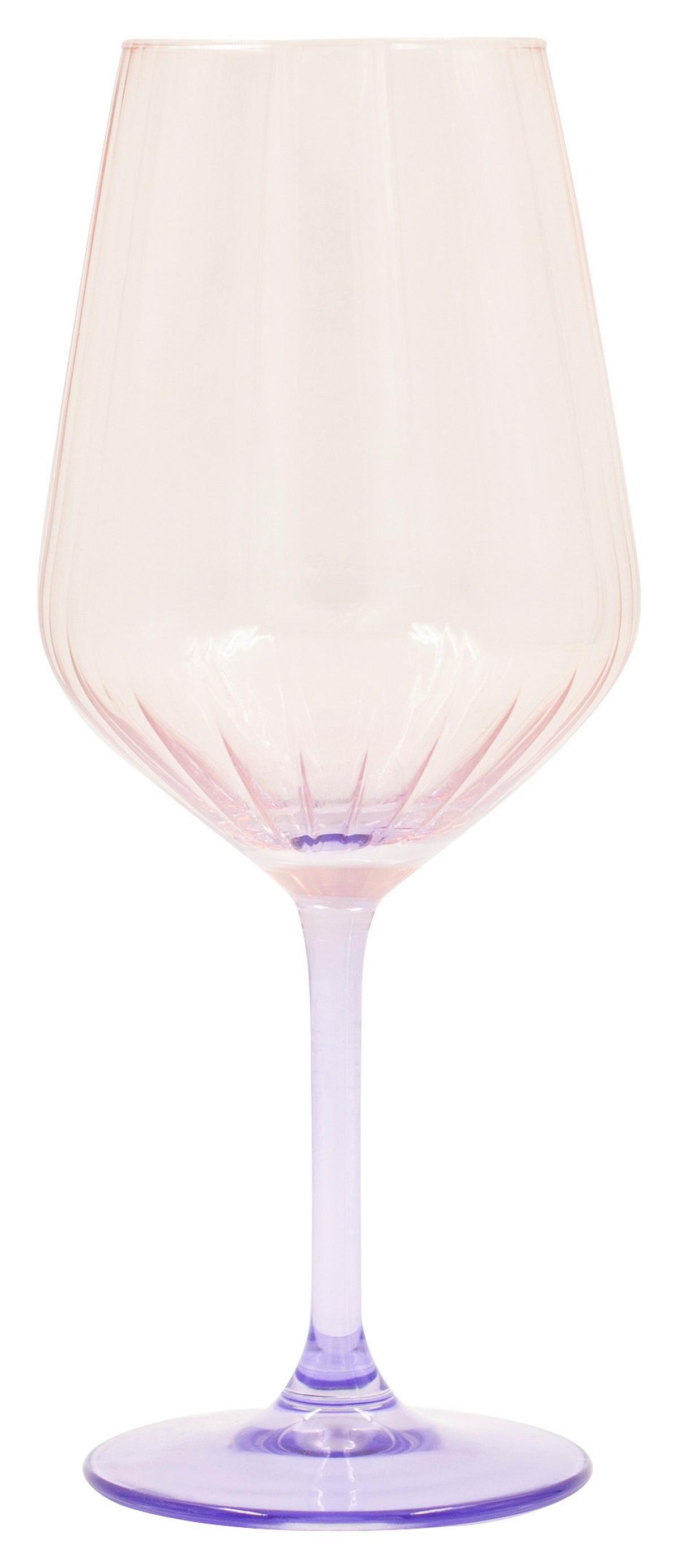 Weinglas Tessa 4er-set Ca. 520 Ml, Rosa/violett - Violett/Rosa, Basics, Glas (520ml) - Luca Bessoni