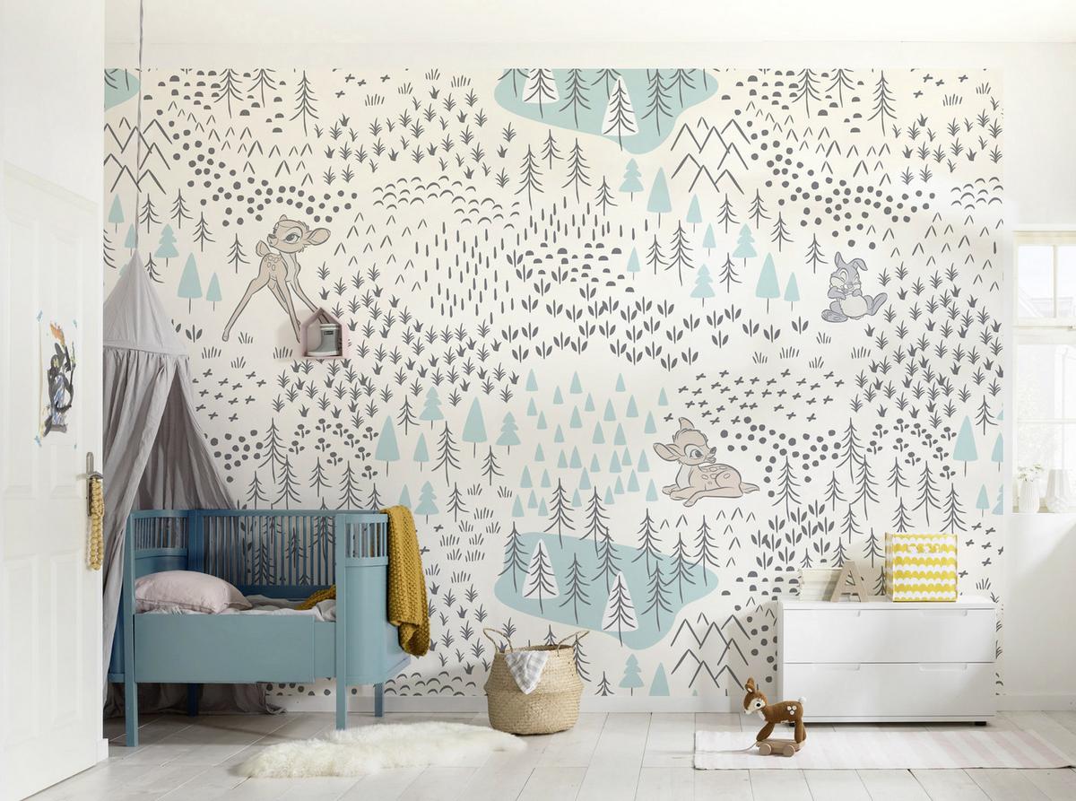 Fototapete Bambi Woodland - Multicolor, Trend, Papier (400/280cm)