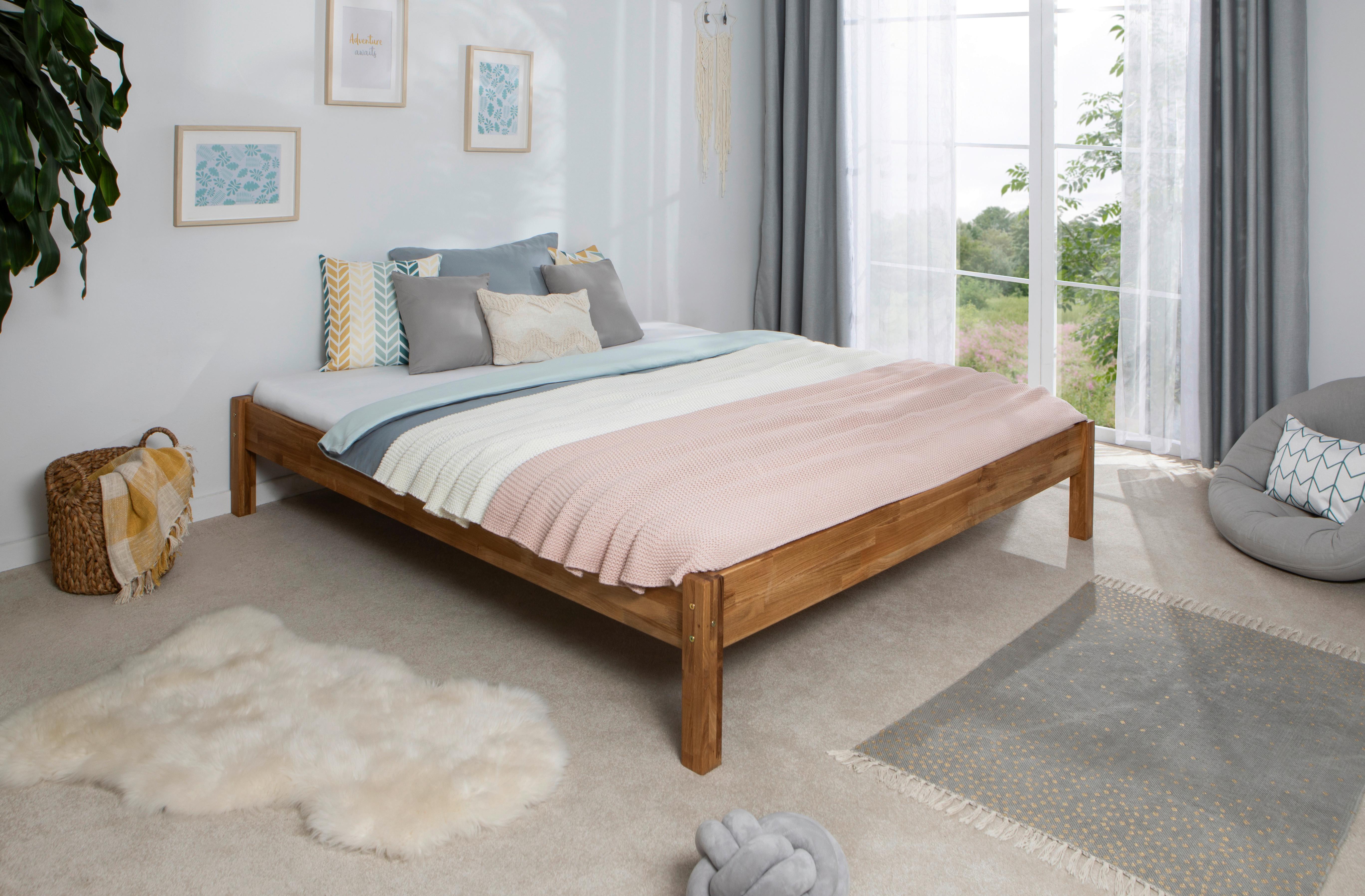 Futonbett Dora - Naturfarben, MODERN, Holz (180/200cm) - MID.YOU