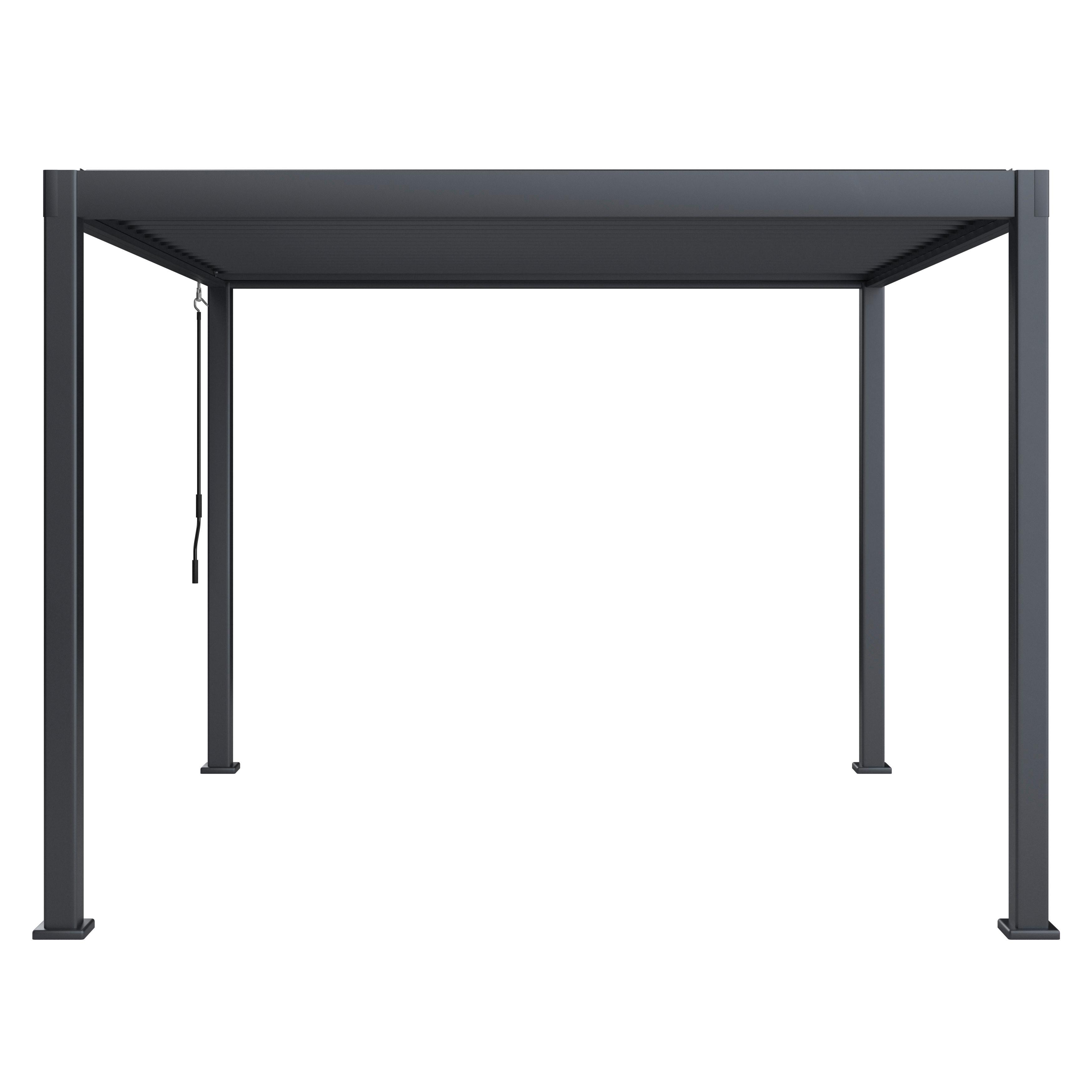 PAVILÓN PERI - čierna, Basics, kov (300/230/300cm) - Mömax