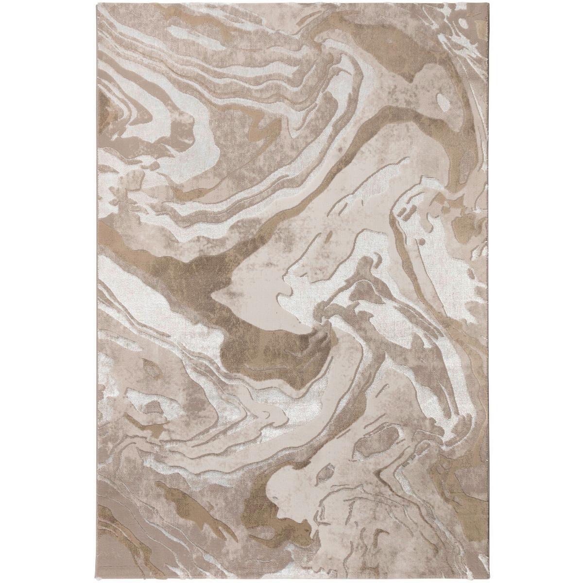 Webteppich Marbled - Beige, KONVENTIONELL, Textil (200/290cm)