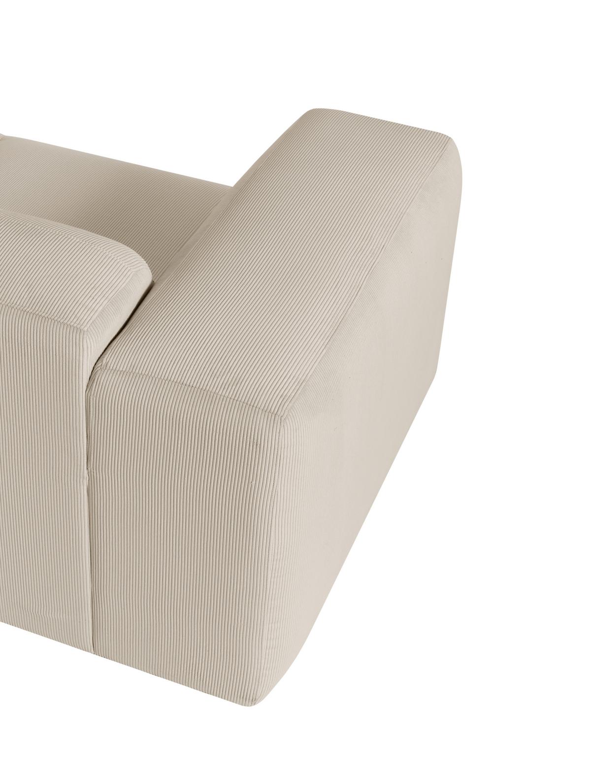 ECKSOFA Hannah Beige S: 304x200cm - Beige/Schwarz, Design, Textil (304/200cm) - MID.YOU