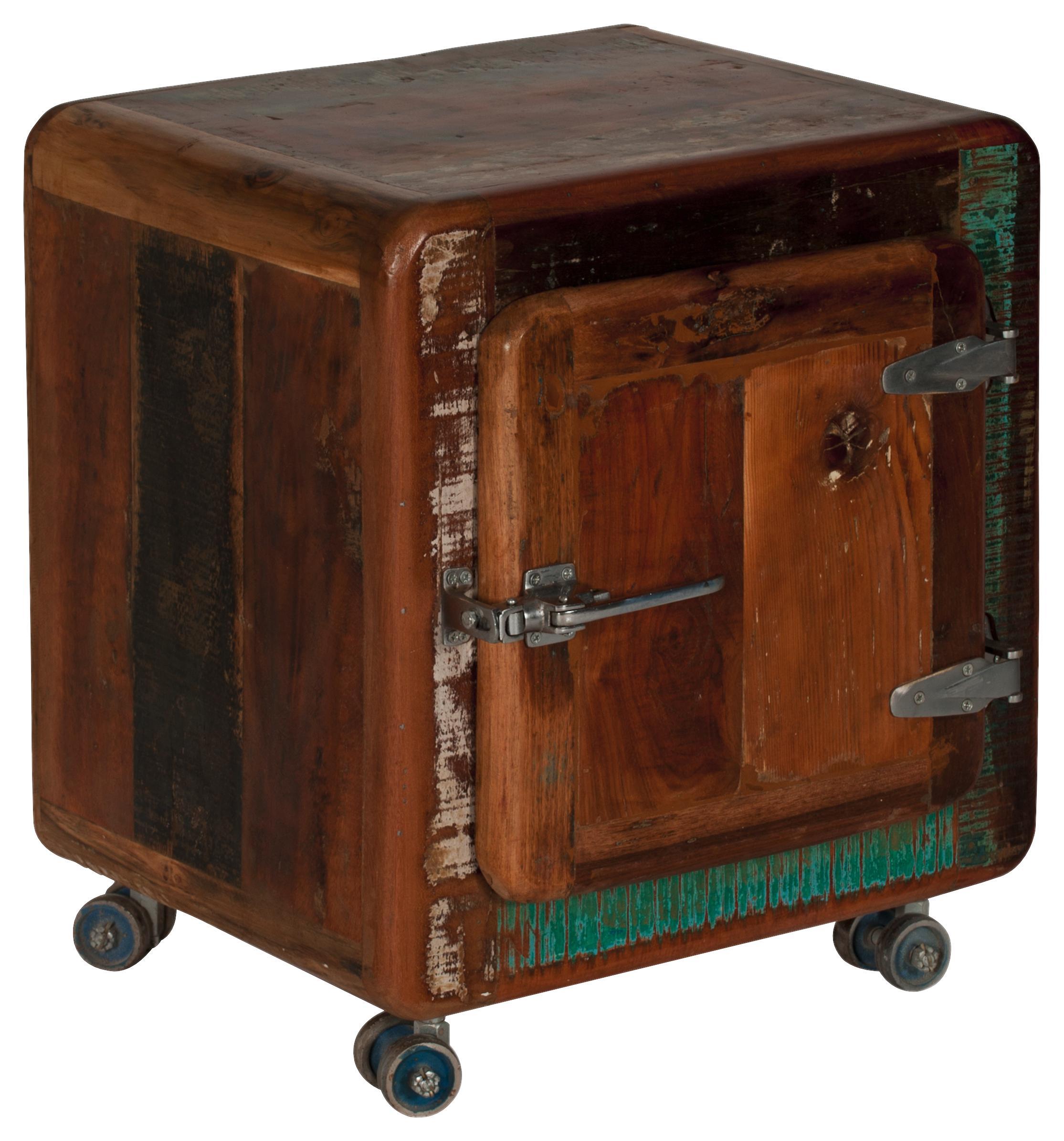Rollcontainer Lissabon B: 50 cm Altholz - Silberfarben/Multicolor, Basics, Holz (50/56/38cm)