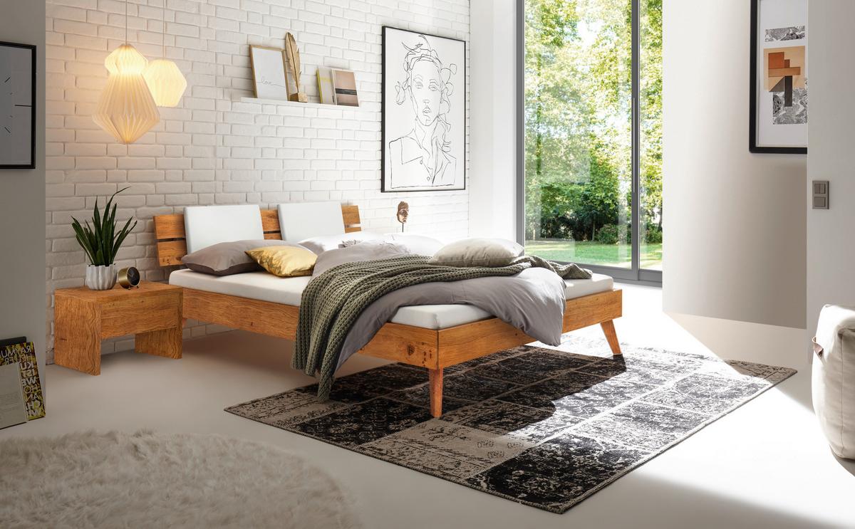 Bett Ortona Wildeiche 180x200 Cm - Wildeiche/Eichefarben, Design, Holz (180/200cm) - Hasena