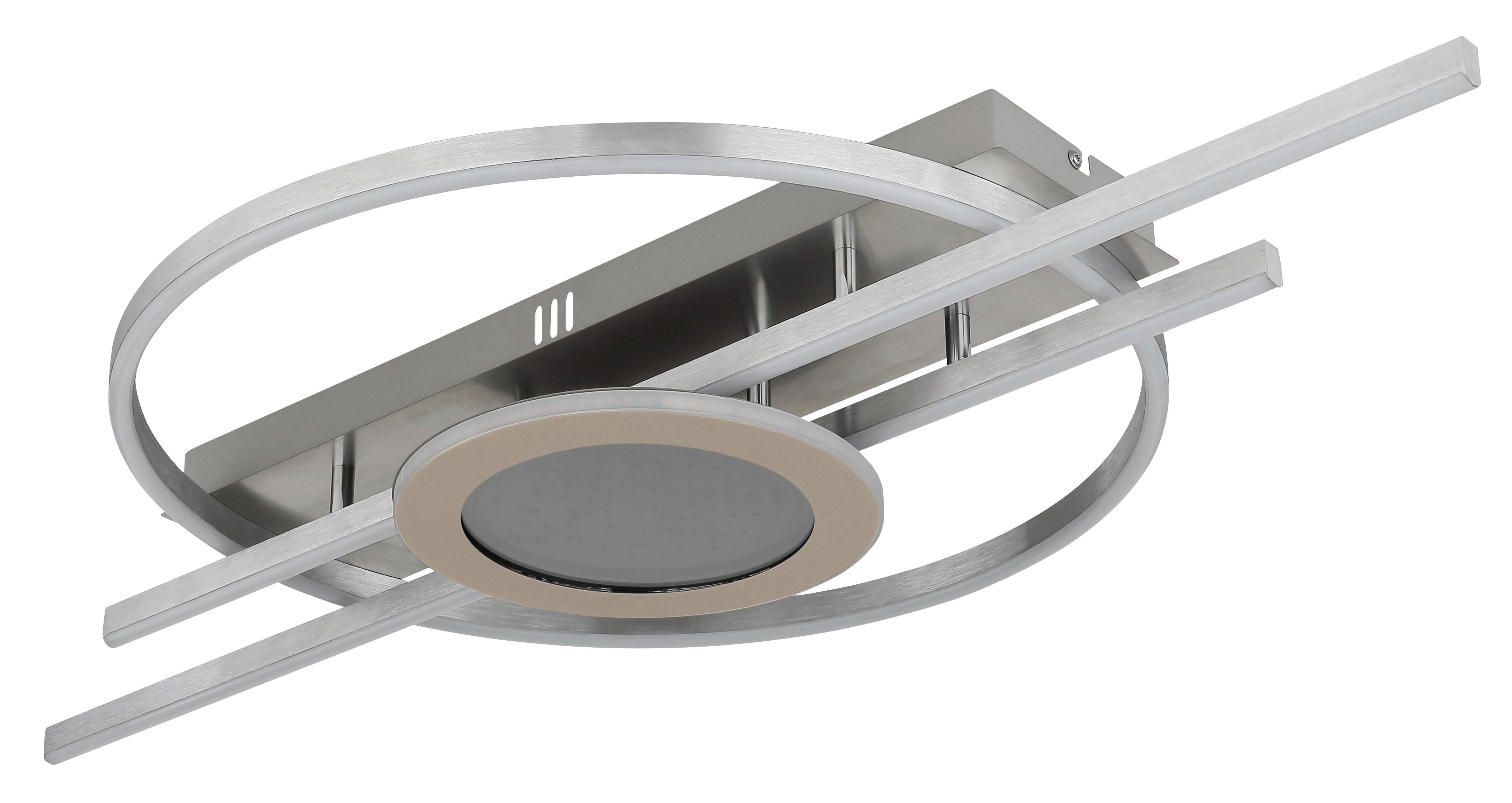 STROPNÍ LED SVÍTIDLO DONTE - bílá/barvy stříbra, Design, kov/plast (95/50/10cm) - Globo