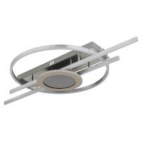 STROPNÍ LED SVÍTIDLO DONTE - bílá/barvy stříbra, Design, kov/plast (95/50/10cm) - Globo