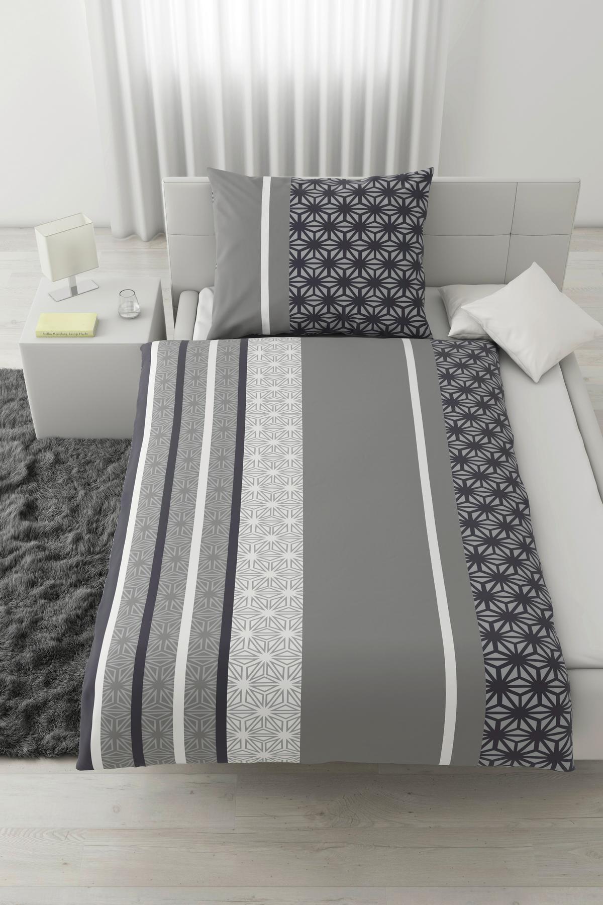 Posteľná bielizeň Sara, 70/90 140/200cm, sivá - sivá, textil (140/200cm) - Based