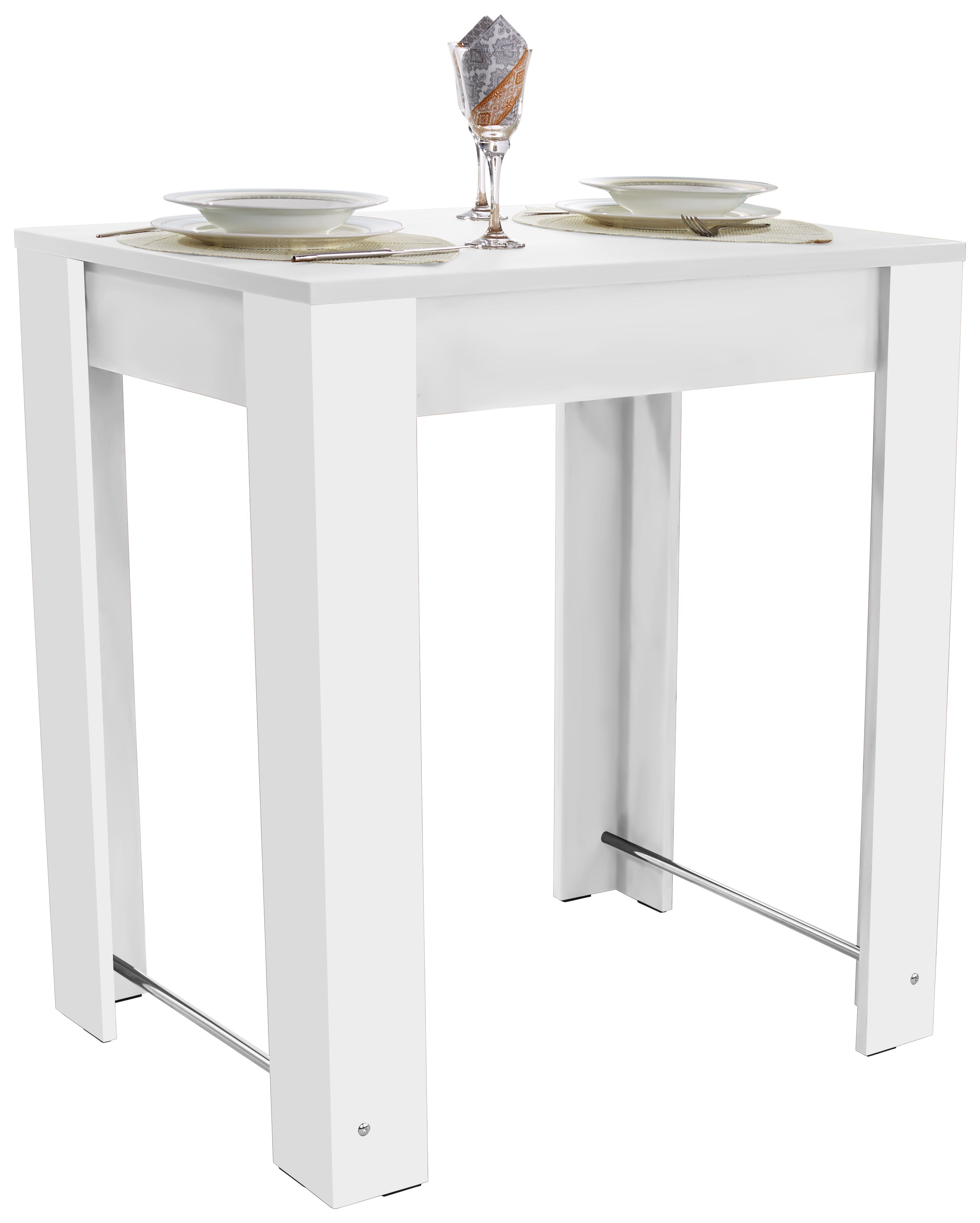 Bartisch Lexus 90 cm Weiß - Weiß, MODERN, Holzwerkstoff (90/96/60cm)