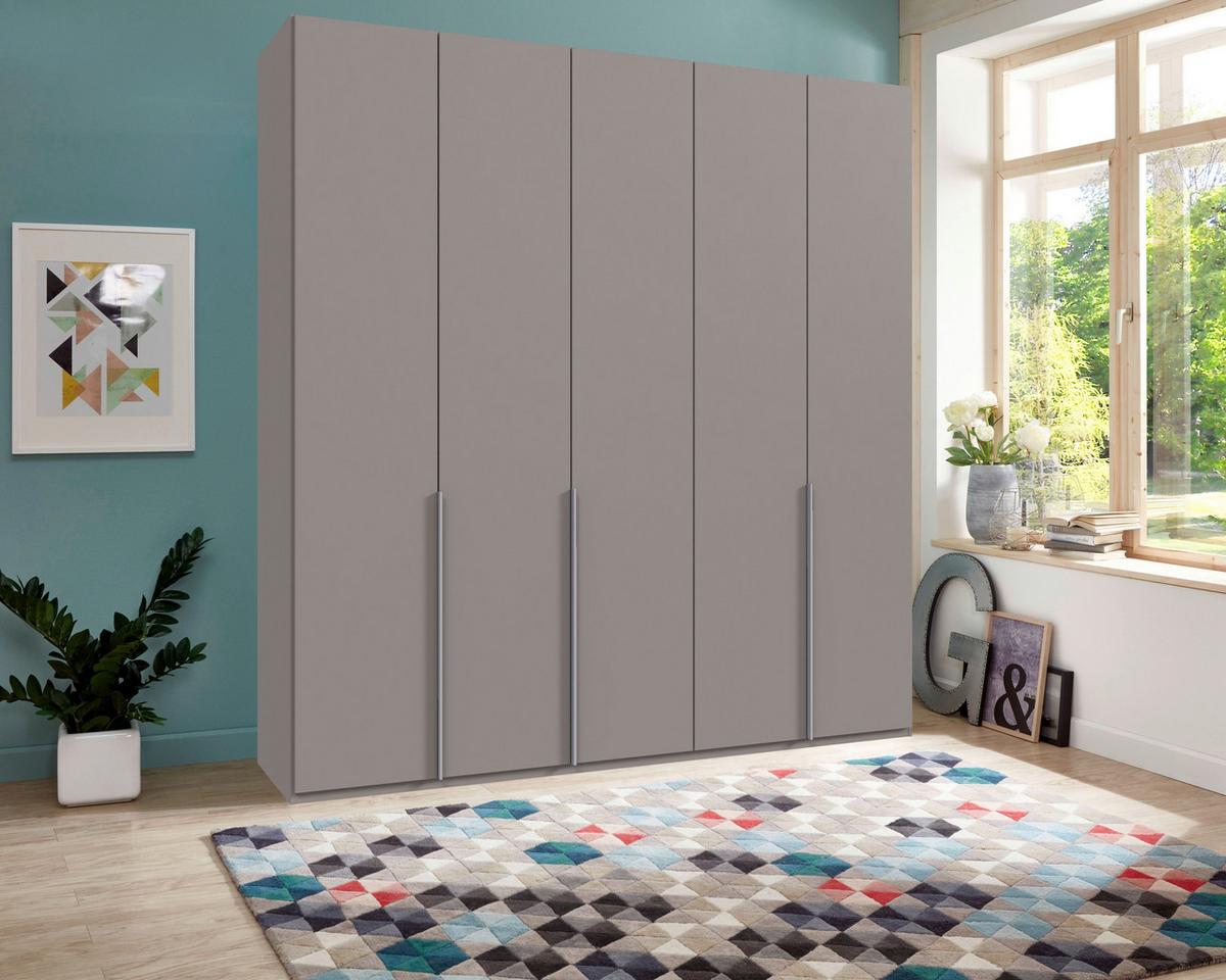 Drehtürenschrank New York Grau/Sahara B: 225 cm - Grau/Sahara, MODERN, Holzwerkstoff (225/236/58cm) - MID.YOU