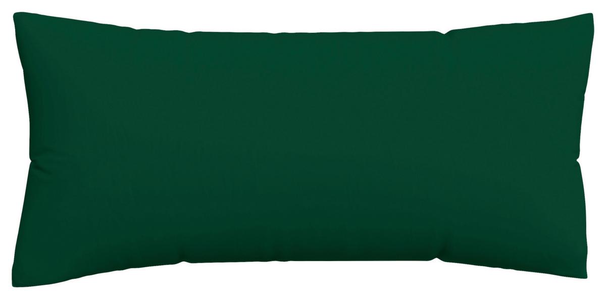 Kopfpolsterbezug Knitted Jersey - Dunkelgrün, Basics, Textil (40/80cm) - Schlafgut