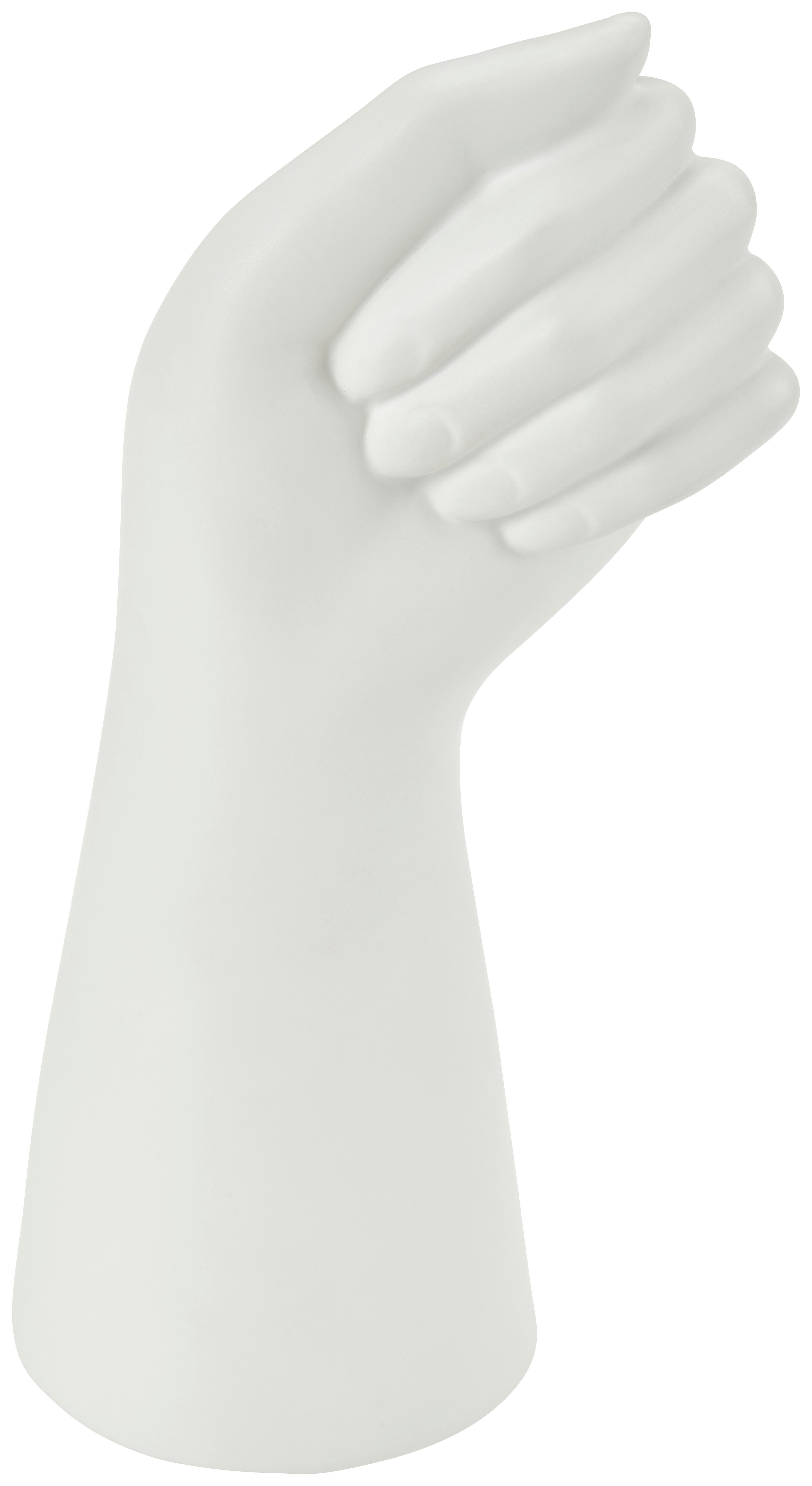 Vase Shane Porzellan Weiß H: 21,5 cm - Weiß, MODERN, Keramik (9/7,5/21,5cm) - Luca Bessoni