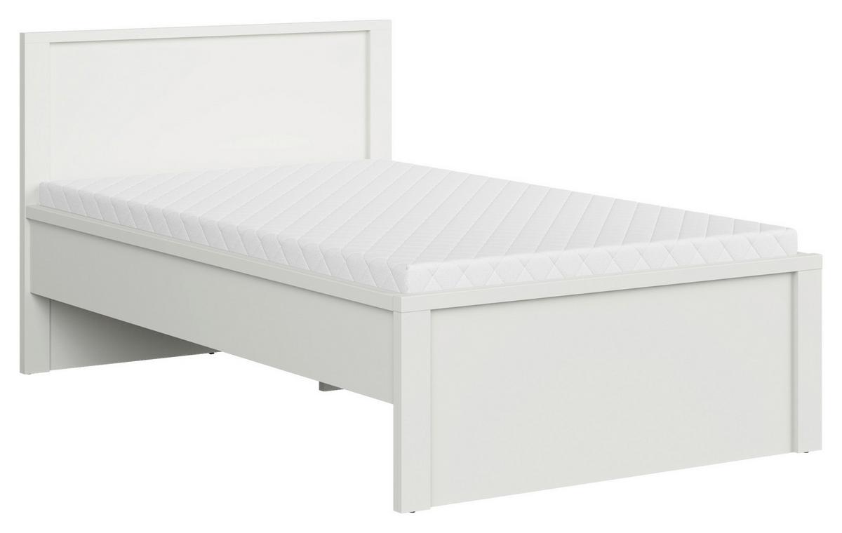 Bett Kaspian - Weiß, MODERN, Holzwerkstoff (120/200cm) - MID.YOU