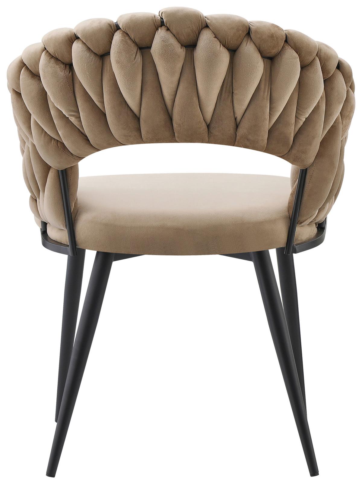 SADA ŽIDLÍ S PODRUČKAMI FINESSE 125 - černá/béžová, Design, kov/plast (61/82/60cm) - Kayoom