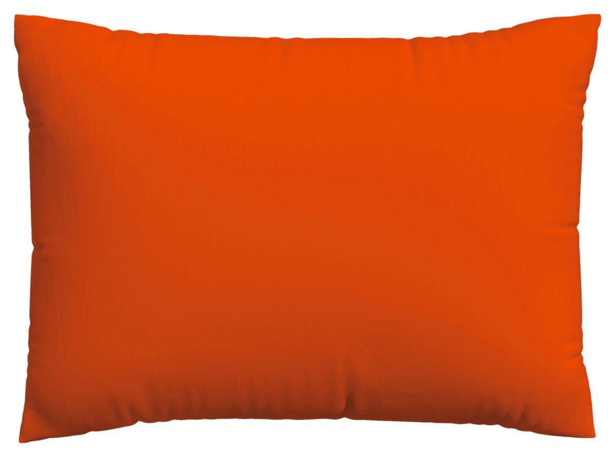 Kopfpolsterbezug Easy Jersey - Orange, Basics, Textil (70/90cm) - Schlafgut
