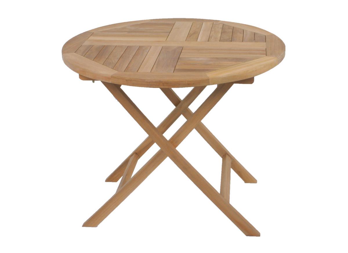 Gartenmöbel Set 3-tlg. Solo Teakholz - Teakfarben, Basics, Holz (62/103,5/61cm) - Gardenson