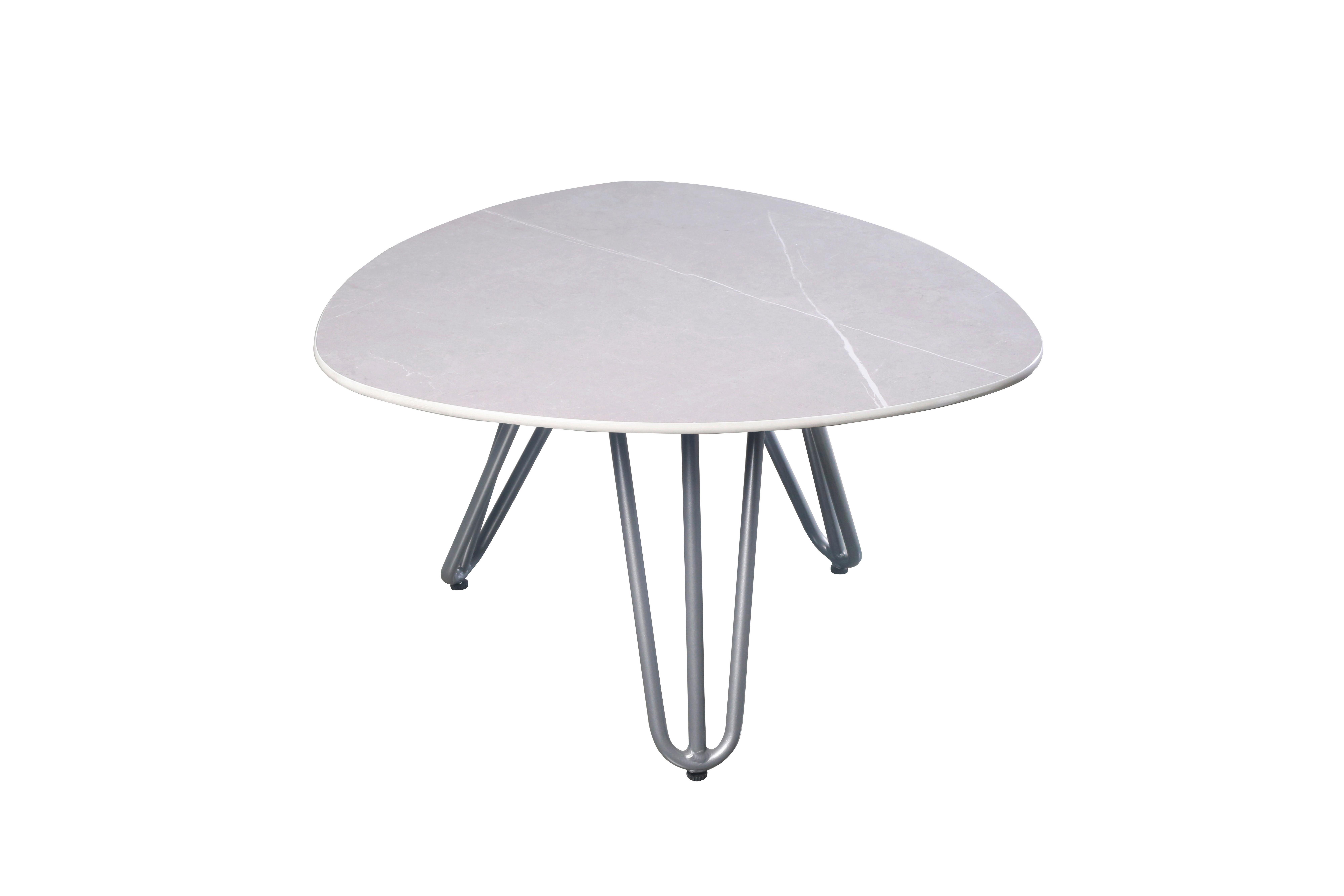 Loungetisch Emilia - Grau, MODERN, Metall (68/68/39cm) - Gardenson