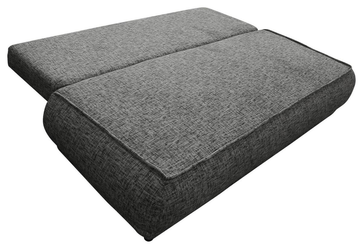 Schlafsofa Paros Grau B: 214 cm - Beige/Schwarz, Design, Textil (214/96/105cm) - MID.YOU