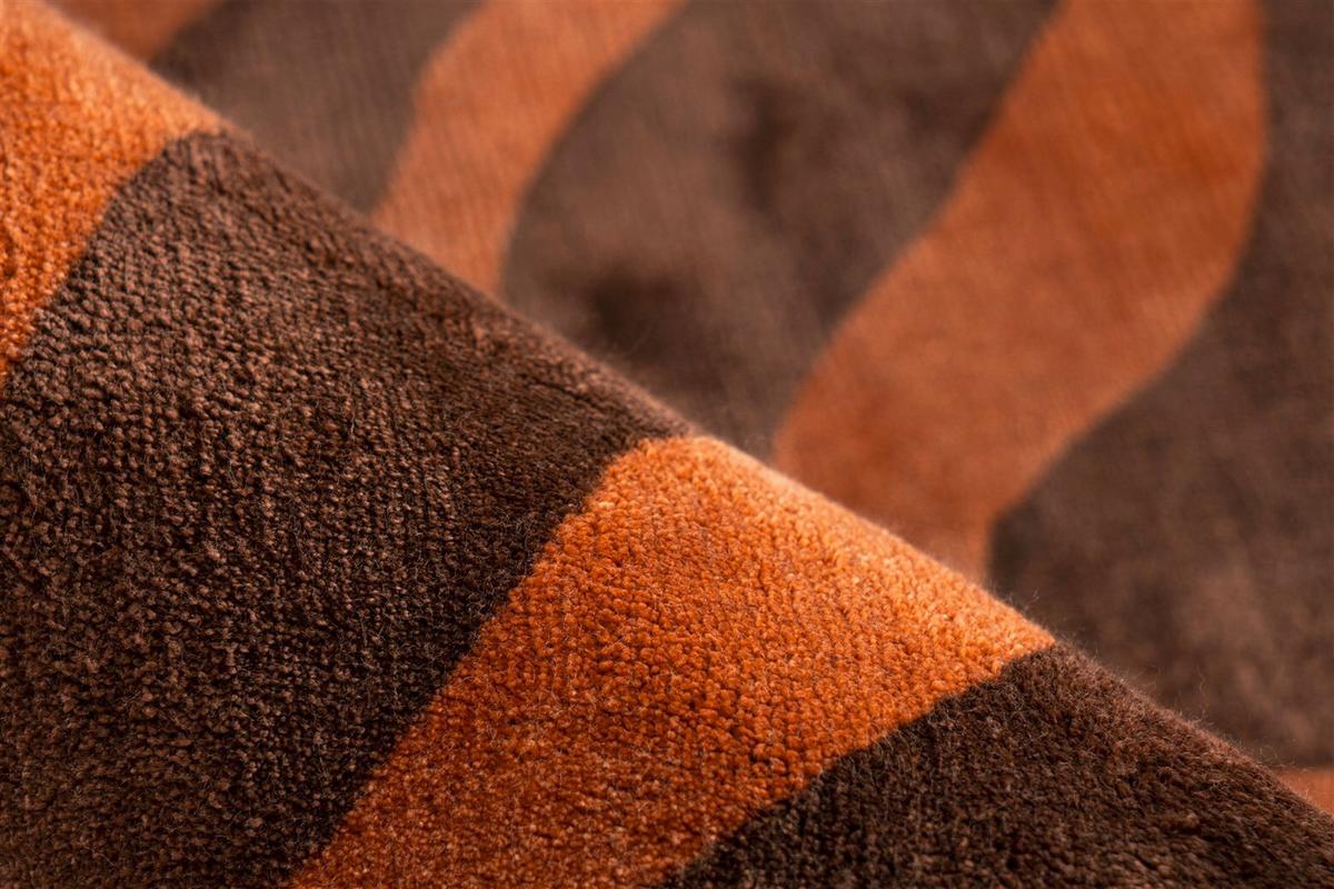 Flachwebteppich Sinai 125 Braun/Dunkelbraun, 200x290 cm - Dunkelbraun/Braun, KONVENTIONELL, Textil (200/290cm)