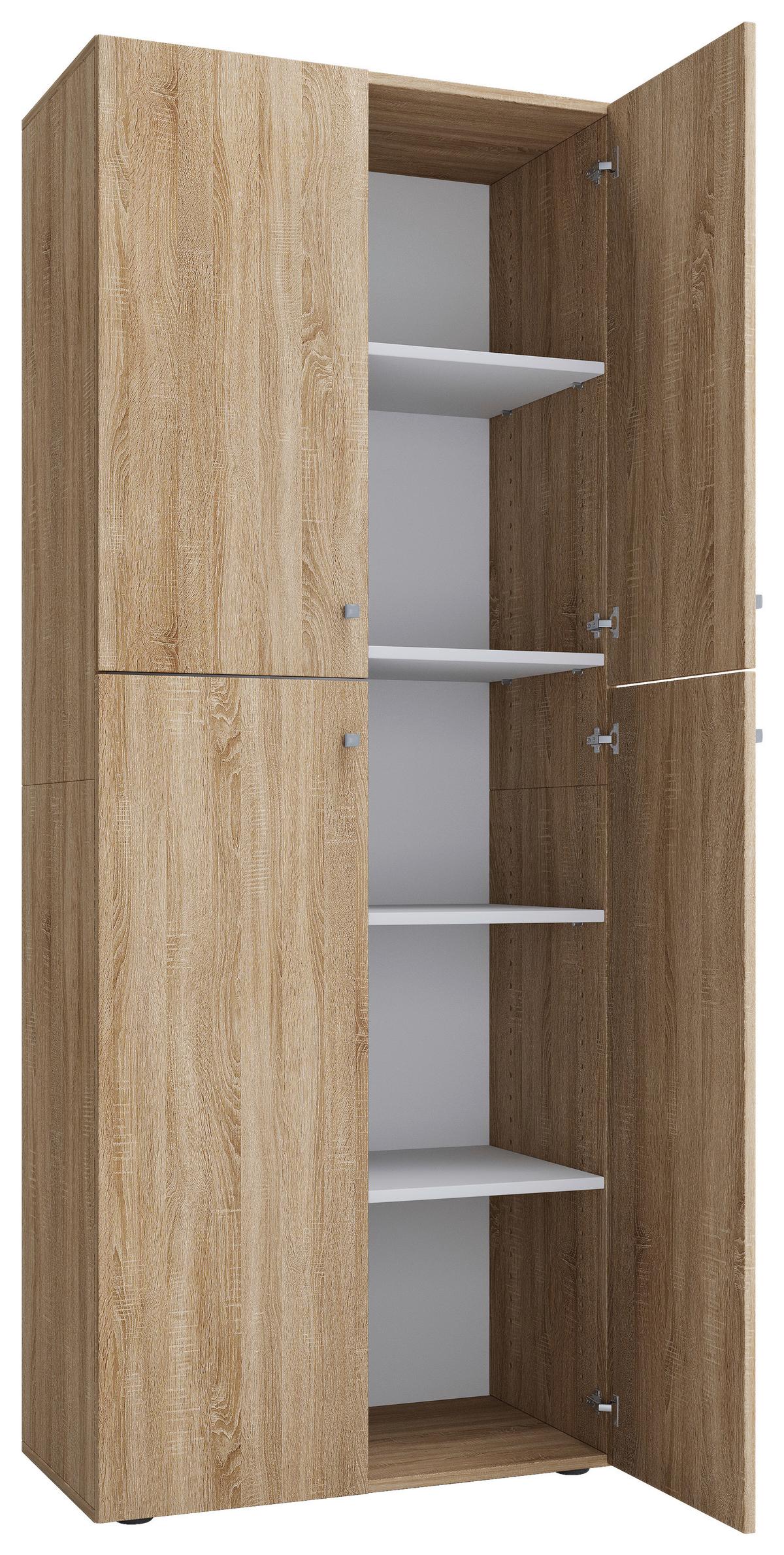 Aktenschrank Lona Sonoma Eiche Dekor B 70 cm - Sonoma Eiche, KONVENTIONELL, Holzwerkstoff (70/182/37cm) - MID.YOU