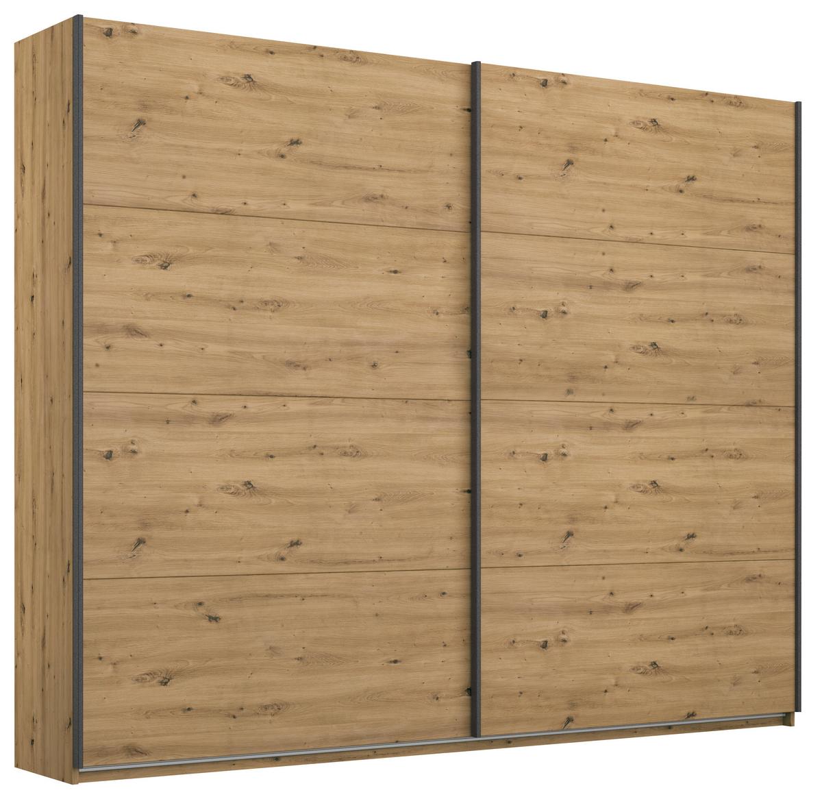 Schwebetürenschrank Apollon Eiche Artisan B: 226 cm - Eiche Artisan, MODERN, Holzwerkstoff (226/210/62cm) - Rauch Möbel