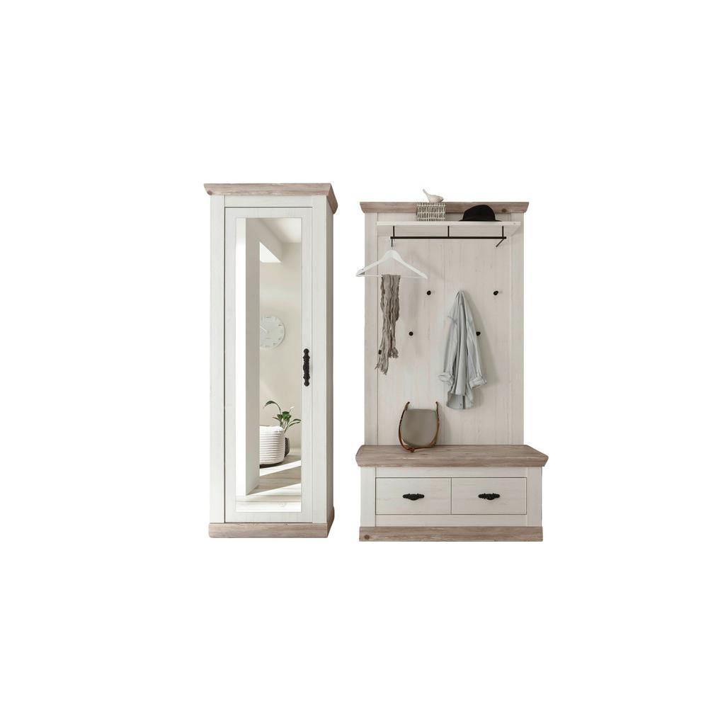 Garderobe Florenz Pinienfarbe/Hellbraun 190cm
