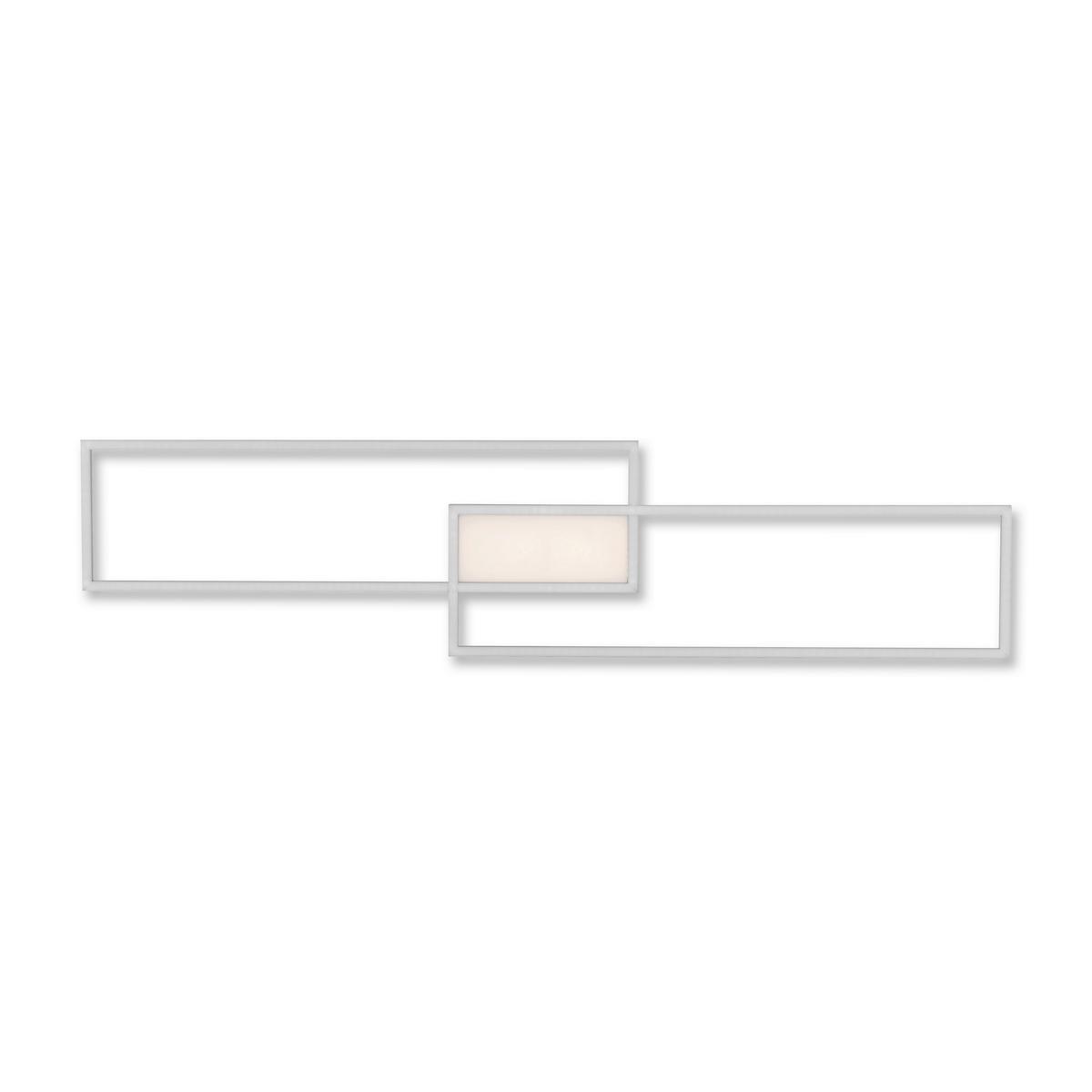 Led-deckenleuchte L: 109,5 Cm Mit 3 Helligkeitsstufen - Silberfarben, Basics, Kunststoff/Metall (109,5/25,5/6cm)